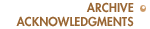 Archive Acknowledgments