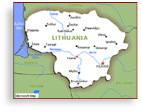 Lithuania map (small)