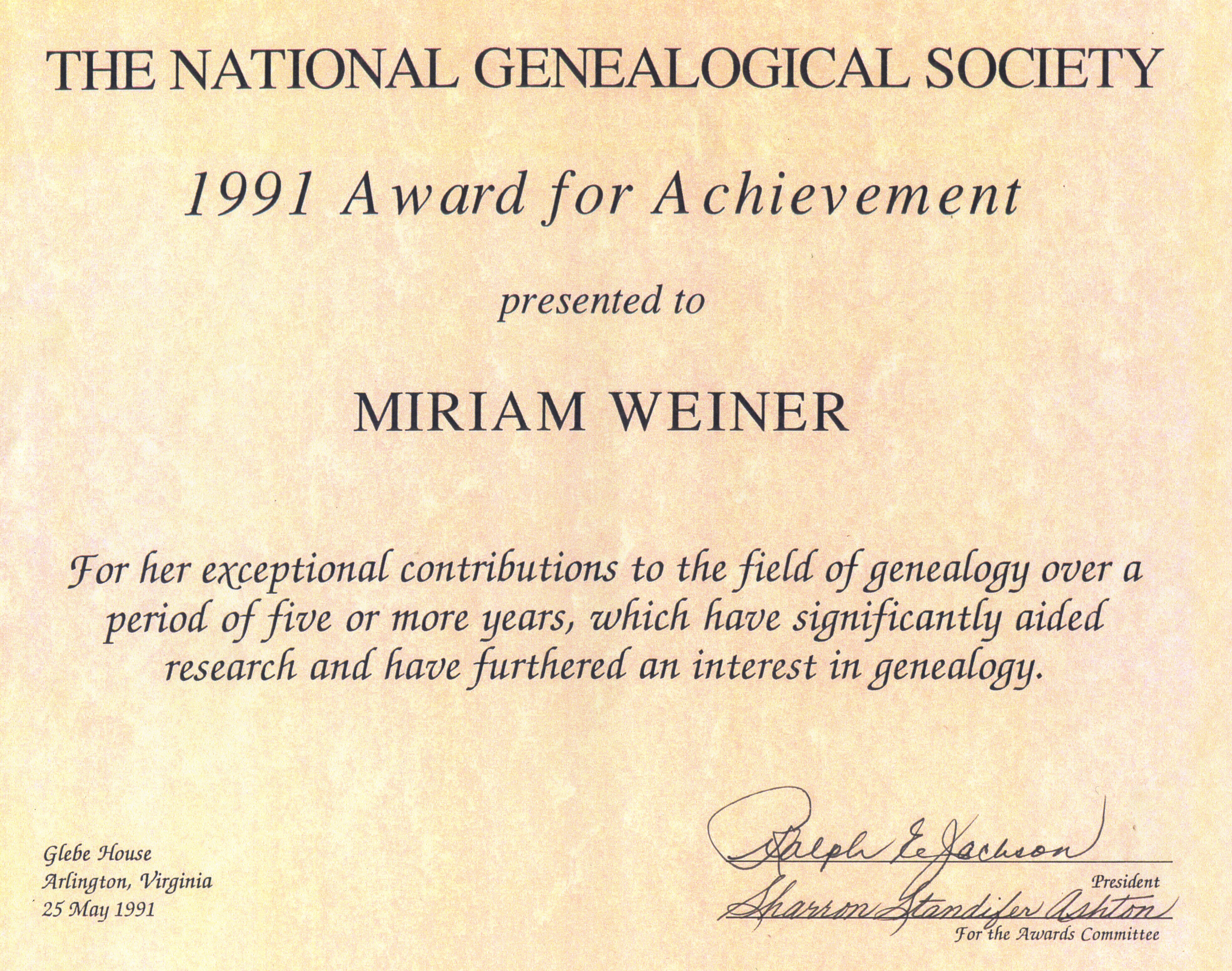 Federation of Genealogical Societies, 1991 (large)