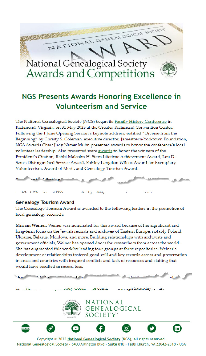 Outstanding Contribution Via Print Award, 1999 (large)